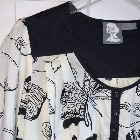 Anthropologie Girls From Savoy Cotton Blouse - Picture 6 of 16